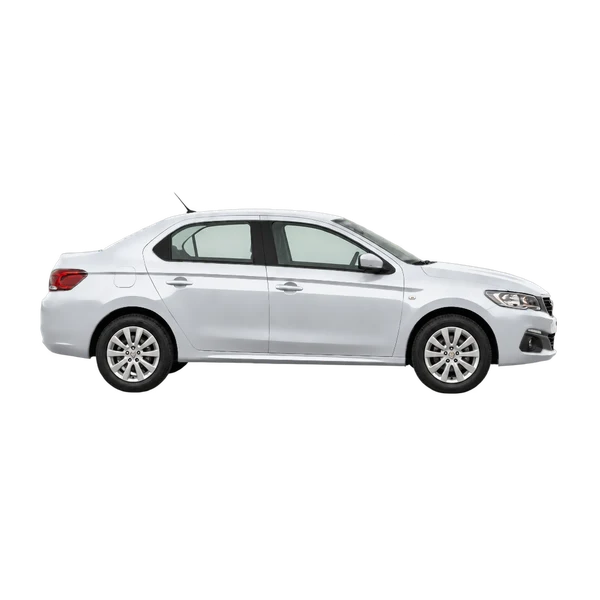 シルバーの2019 Peugeot 301(側面(右向き)ビュー)