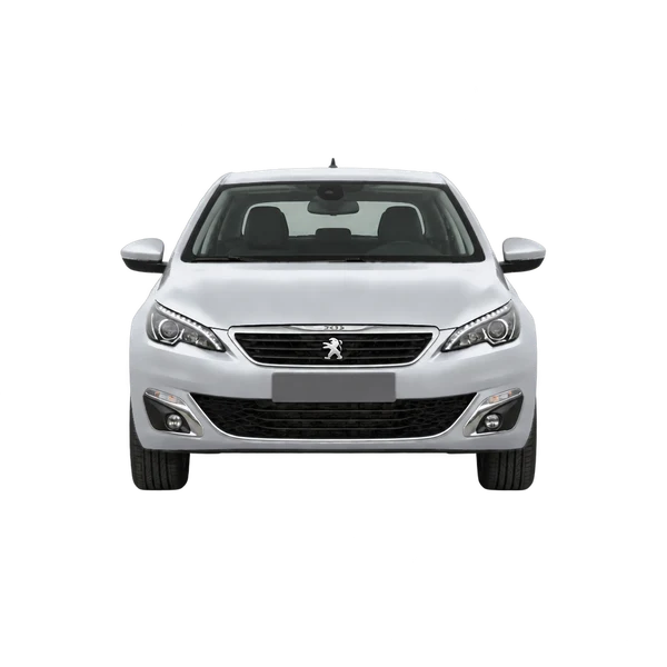 シルバーの2016 Peugeot 308(正面ビュー)