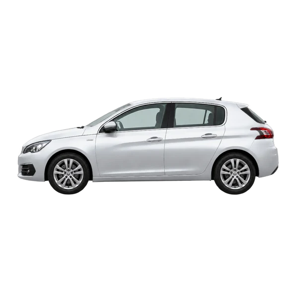 2017 Peugeot 308 in Silber, Ansicht: Seite (nach links gerichtet)