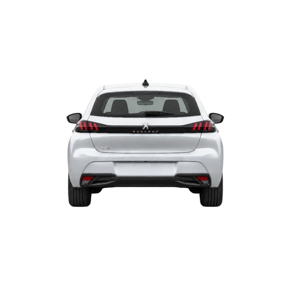 2021 Peugeot 308 in Silber, Ansicht: Heck