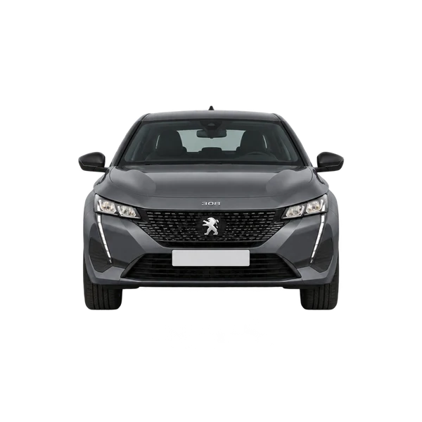 Peugeot 308 2022 en gris, vista frontal