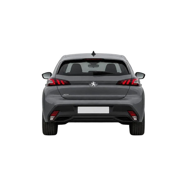 Peugeot 308 2022 en gris, vista trasera