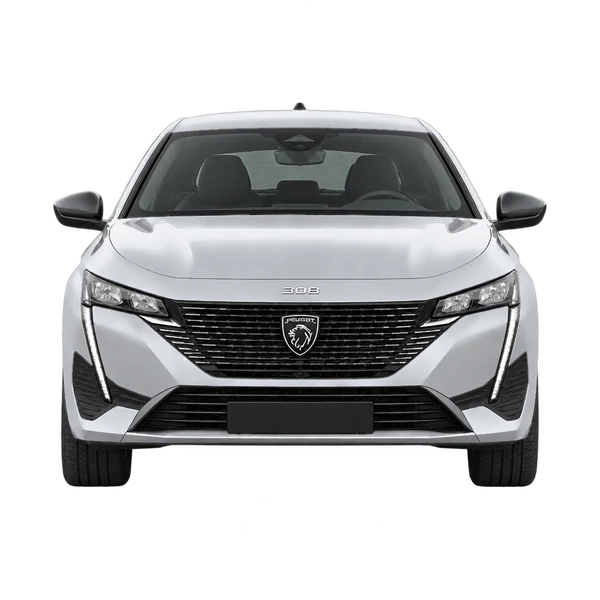 silver 2026 Peugeot 308 front view