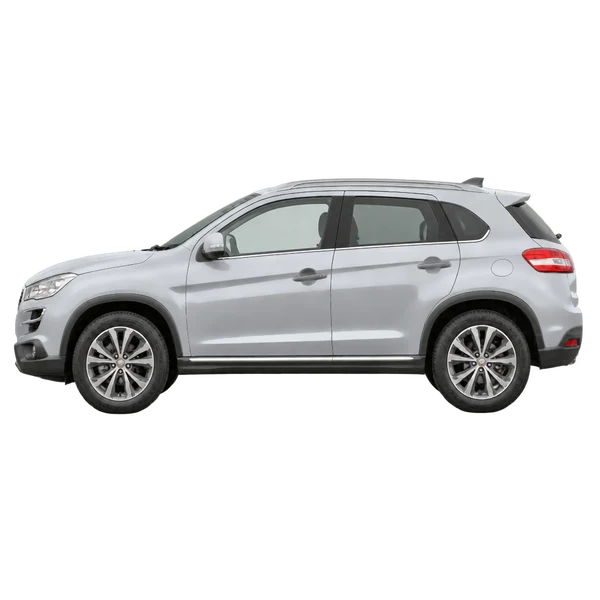 Peugeot 4008 2014 prata, vista lateral (voltada para a esquerda)