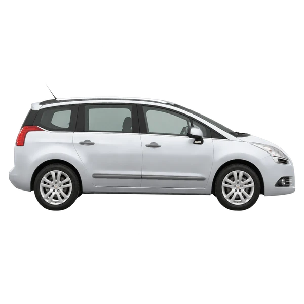 Peugeot 5008 2010 argent, vue profil (tourné vers la droite)