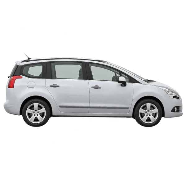Peugeot 5008 2011 argent, vue profil (tourné vers la droite)