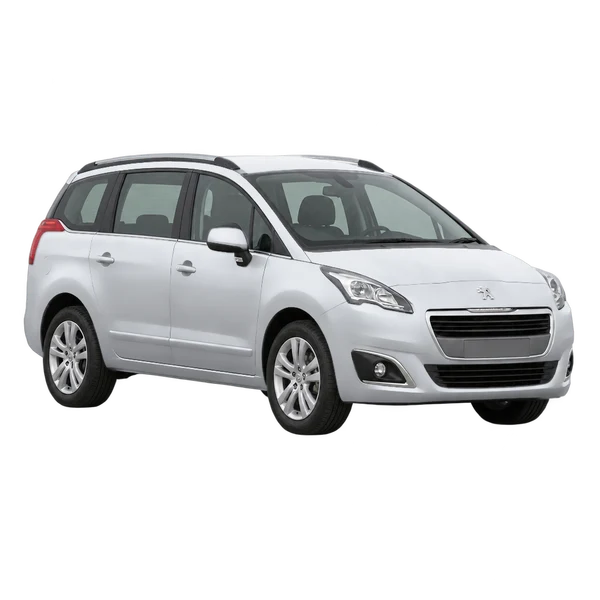 Peugeot 5008 2016 argent, vue trois-quarts avant (orienté vers la gauche)