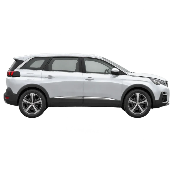 Peugeot 5008 2017 argent, vue profil (tourné vers la droite)