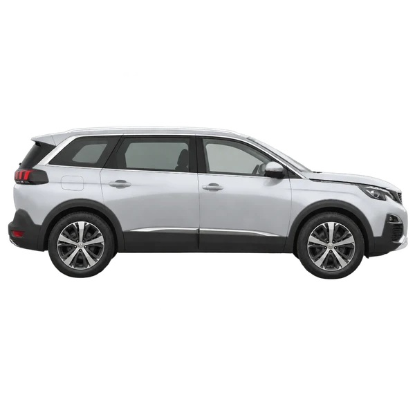 Peugeot 5008 2018 argent, vue profil (tourné vers la droite)