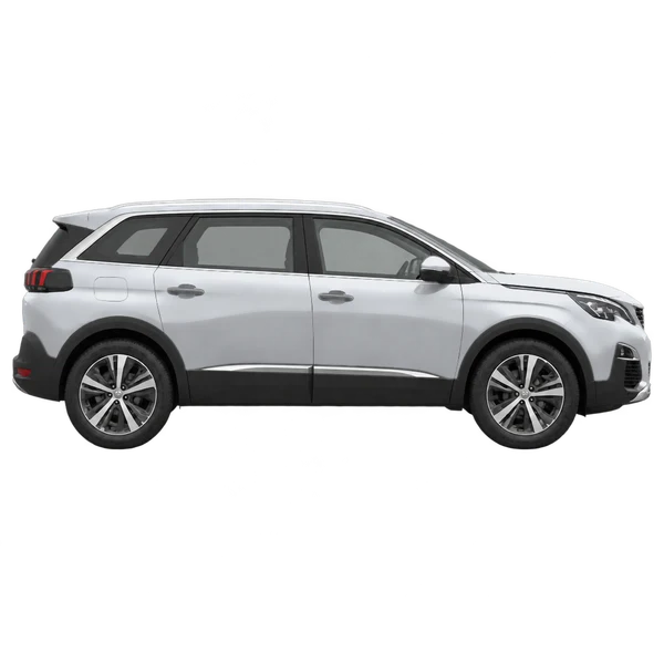 Peugeot 5008 2019 argent, vue profil (tourné vers la droite)
