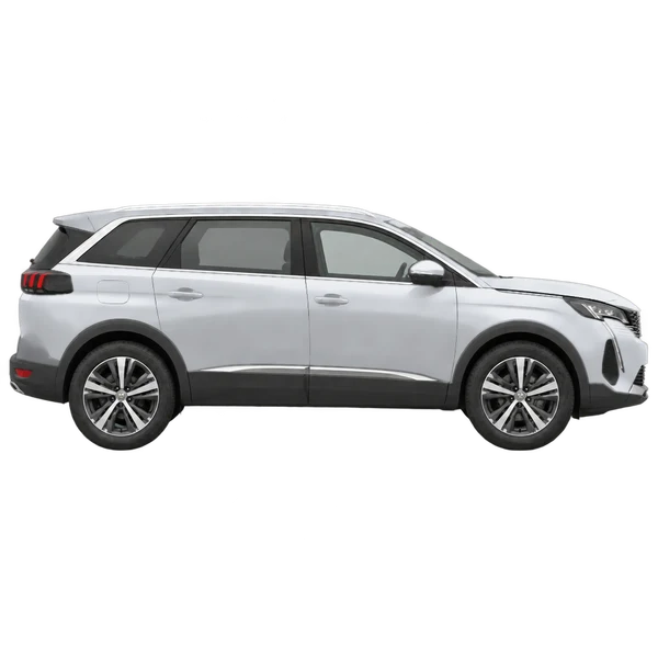 Peugeot 5008 2020 argent, vue profil (tourné vers la droite)