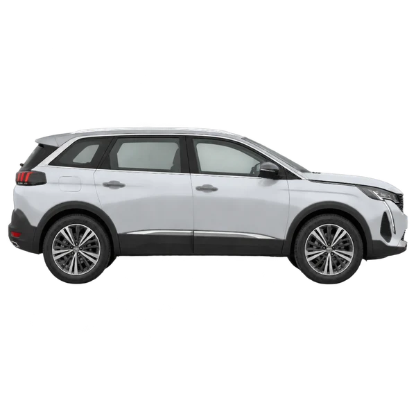 Peugeot 5008 2021 argent, vue profil (tourné vers la droite)