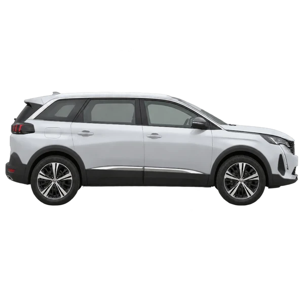 Peugeot 5008 2023 argent, vue profil (tourné vers la droite)