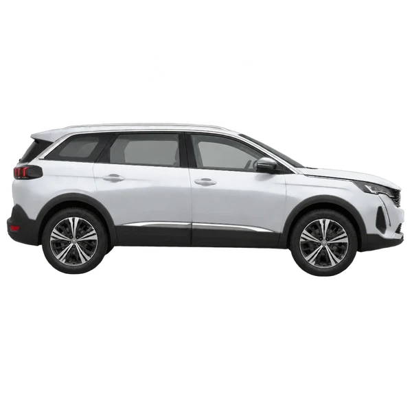 Peugeot 5008 2024 argent, vue profil (tourné vers la droite)