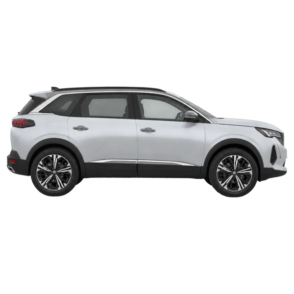 Peugeot 5008 2025 argent, vue profil (tourné vers la droite)