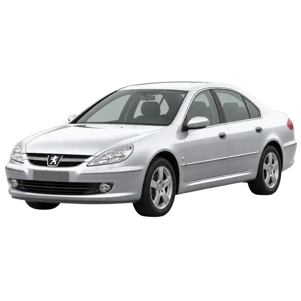 2002 PEUGEOT 607 — Front three-quarter (facing left), silver