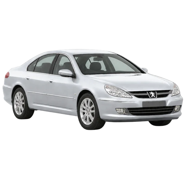 2010 Peugeot 607 in Silber, Ansicht: Dreiviertelansicht vorne (nach rechts)