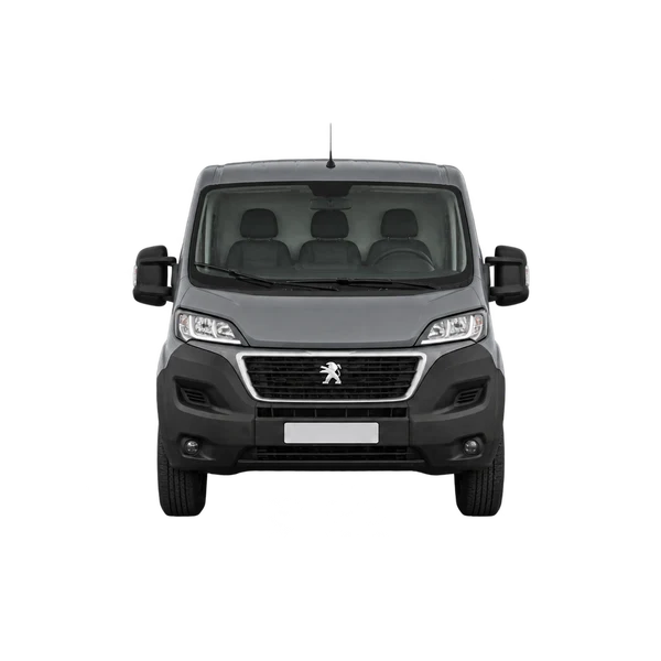 Peugeot Boxer 2022 باللون رمادي، منظر أمامي