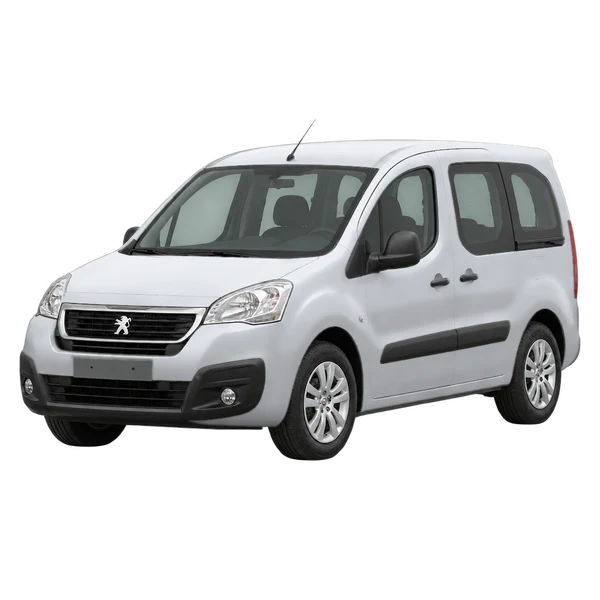 Peugeot Partner 2011 prata, vista dianteira em três quartos (voltada para a esquerda)
