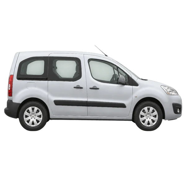 Peugeot Partner 2013 argent, vue profil (tourné vers la droite)