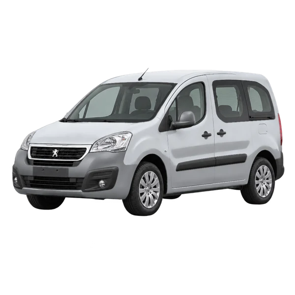 シルバーの2018 Peugeot Partner(フロントスリークォーター(左向き)ビュー)