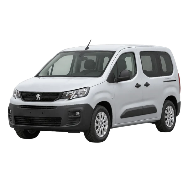Peugeot Partner 2023 argent, vue trois-quarts avant (orienté vers la gauche)