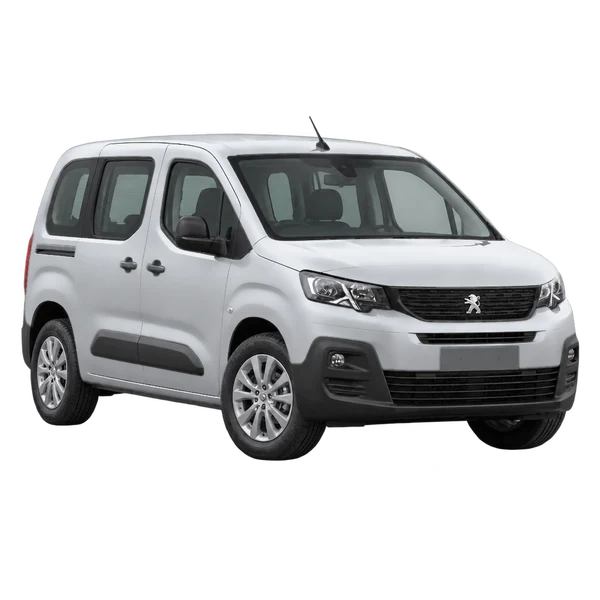 Peugeot Partner 2026 argent, vue trois-quarts avant (orienté vers la gauche)