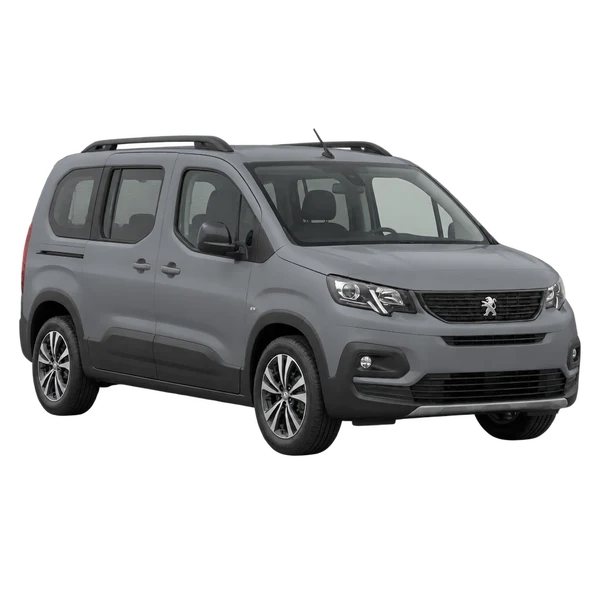 Peugeot Rifter 2022 gris, vue trois-quarts avant (orienté vers la gauche)