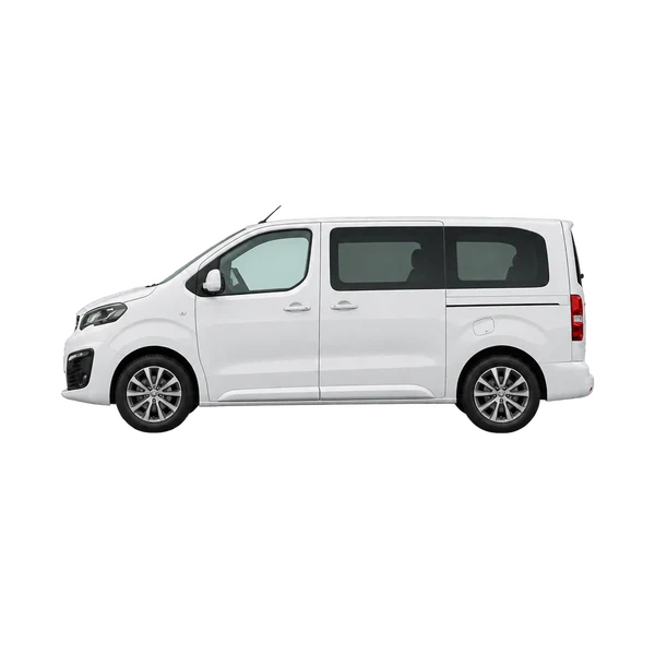 2019 Peugeot Traveller in weiß, Ansicht: Seite (nach links gerichtet)