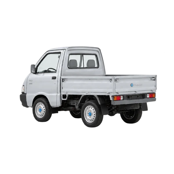 2007 Piaggio Porter in Silber, Ansicht: Dreiviertelansicht von hinten (nach links gerichtet)