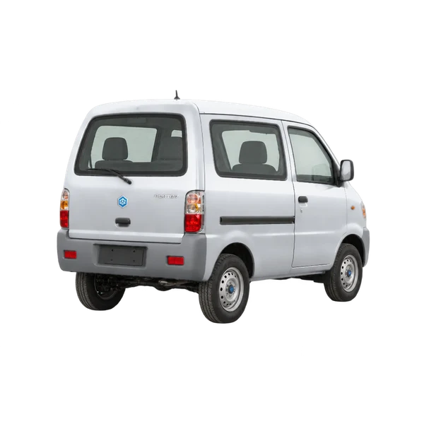 Piaggio Porter 2011 en plateado, vista tres cuartos trasero (mirando a la derecha)