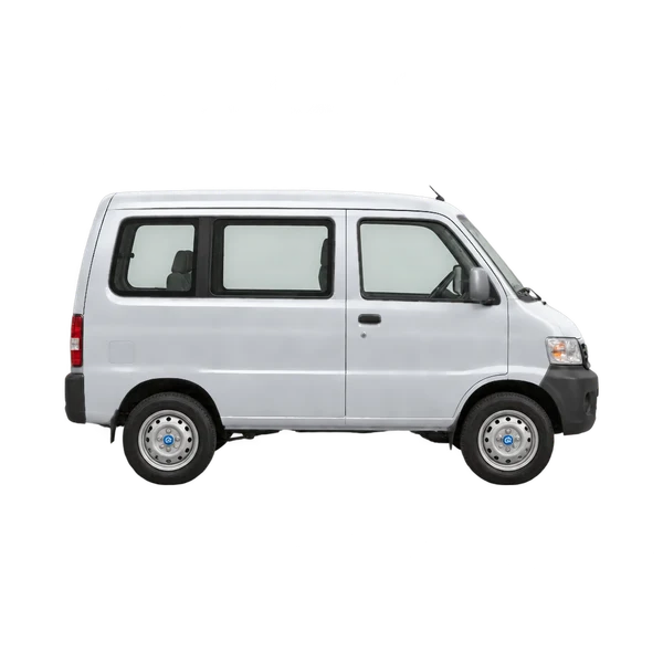 Piaggio Porter 2011 en plateado, vista lateral (hacia la derecha)