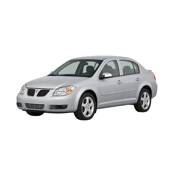 2007 Pontiac G5 in Silber, Ansicht: Dreiviertelansicht vorne (nach links gerichtet)