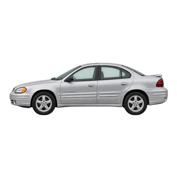 2002 Pontiac Grand AM in Silber, Ansicht: Seite (nach links gerichtet)