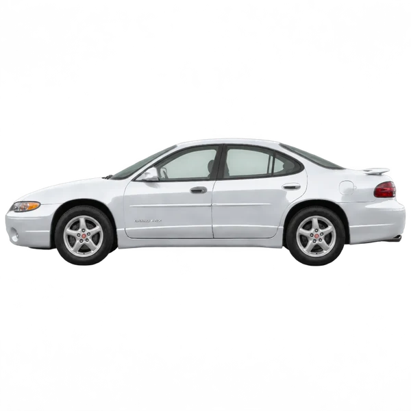 2002 Pontiac Grand Prix in Silber, Ansicht: Seite (nach links gerichtet)