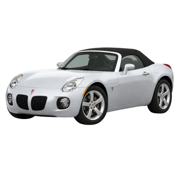 2010 Pontiac Solstice in Silber, Ansicht: Dreiviertelansicht vorne (nach links gerichtet)