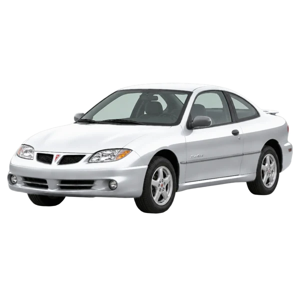 2002 Pontiac Sunfire in Silber, Ansicht: Dreiviertelansicht vorne (nach links gerichtet)