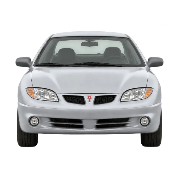 Pontiac Sunfire 2003 باللون فضي، منظر أمامي