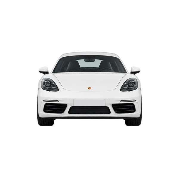 Porsche 718 Cayman 2016 en blanco, vista frontal