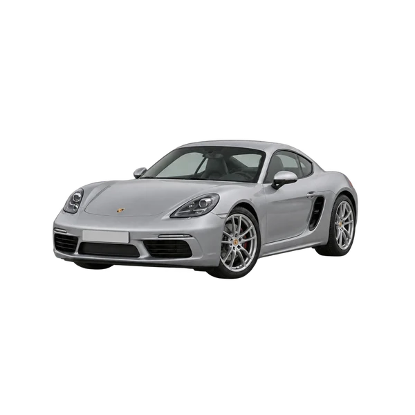 Porsche 718 2021 argent, vue trois-quarts avant (orienté vers la gauche)