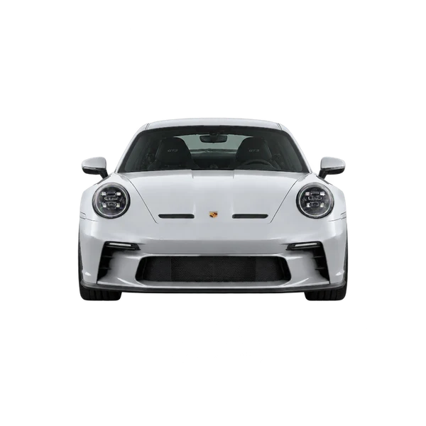 Porsche 911 GT3 2022 argent, vue avant
