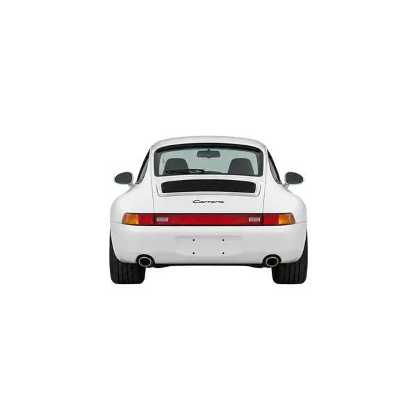 ホワイトの1996 Porsche 911（リアビュー）