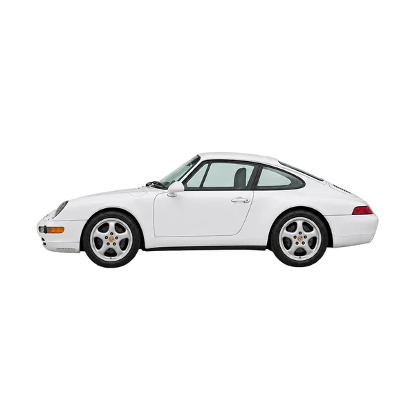 ホワイトの1996 Porsche 911（側面（左向き）ビュー）