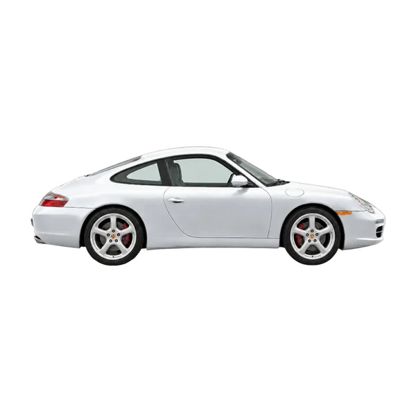 silver 2000 Porsche 911 side (facing right) view