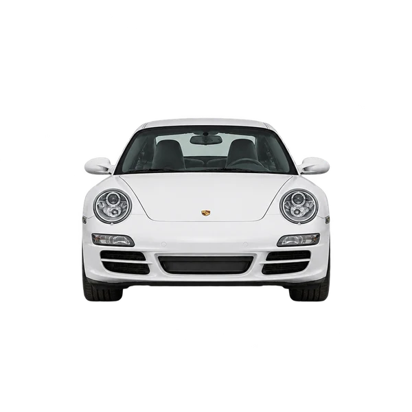 Porsche 911 2007 blanc, vue avant