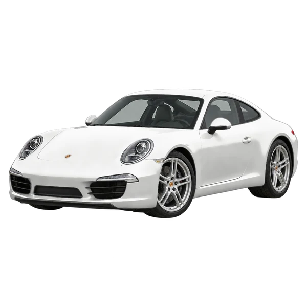 white 2013 Porsche 911 front three-quarter (facing left) view
