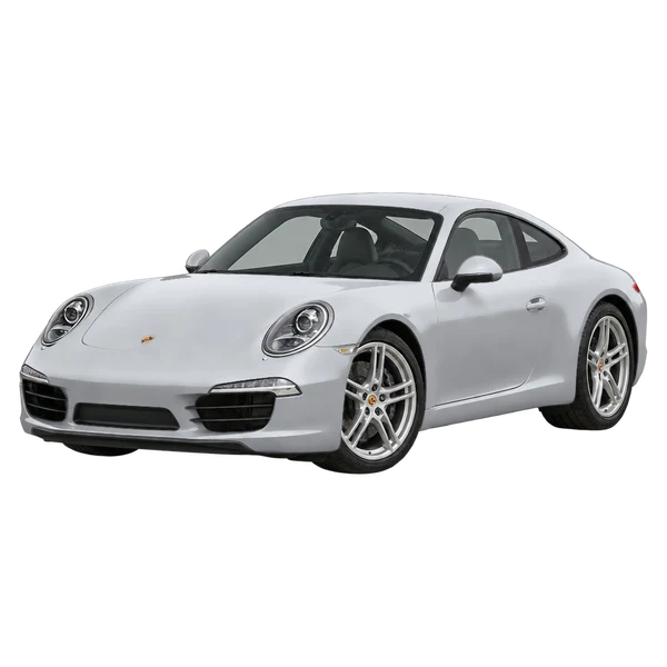 Porsche 911 2017 argent, vue trois-quarts avant (orienté vers la gauche)