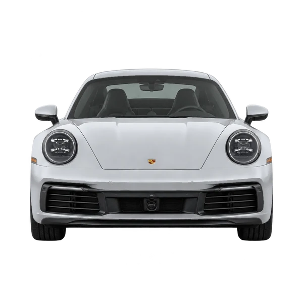 silver 2020 Porsche 911 front view