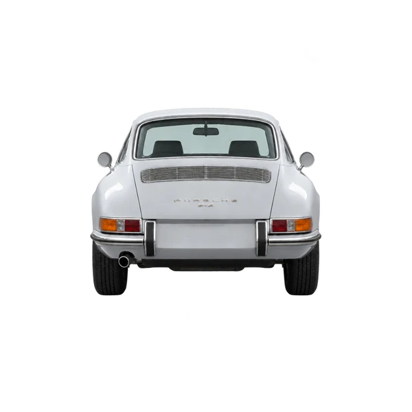 シルバーの2020 Porsche 912(リアビュー)