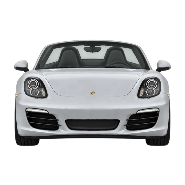 Porsche Boxster S 2013 en plateado, vista frontal